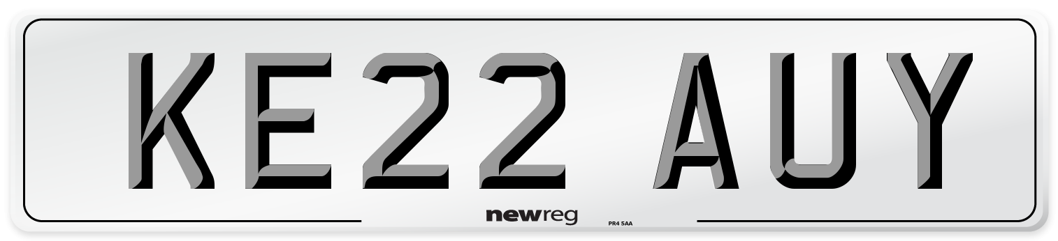 KE22 AUY Number Plate from New Reg